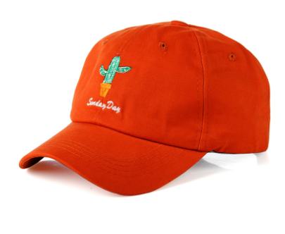 Casual Letter Embroidered Cactus Baseball Cap