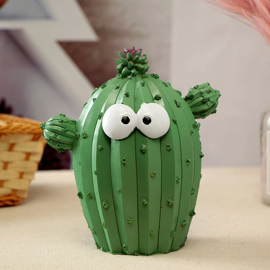 Cactus Piggy Bank Decorative Money Saving Jar