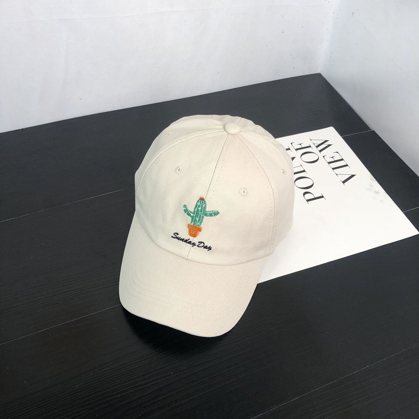 Casual Letter Embroidered Cactus Baseball Cap