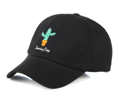 Casual Letter Embroidered Cactus Baseball Cap
