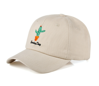 Casual Letter Embroidered Cactus Baseball Cap